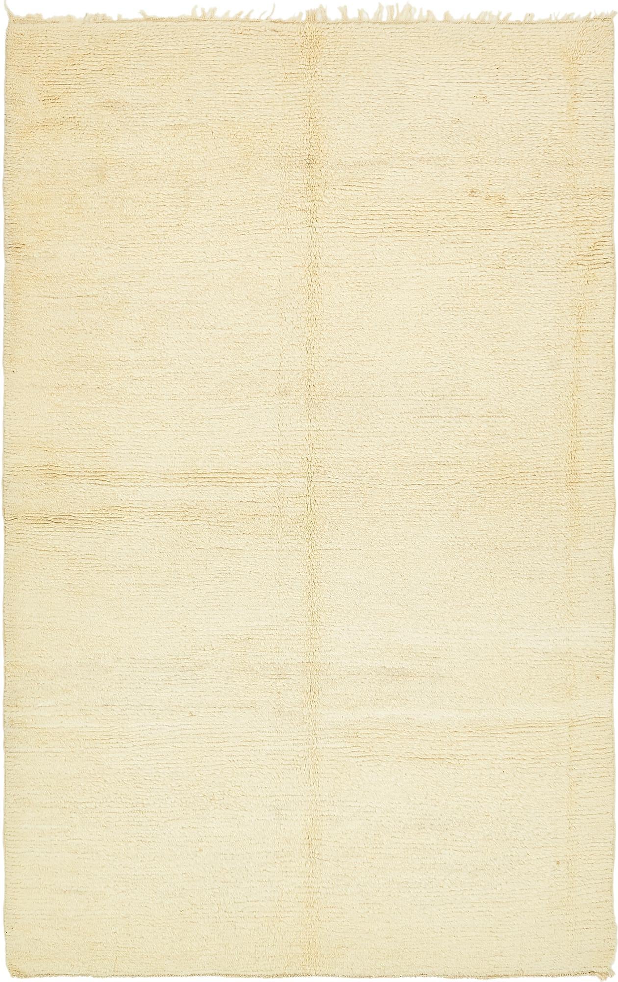 6' 2 x 9' 8 Hand Knotted Moroccan Wool Rug