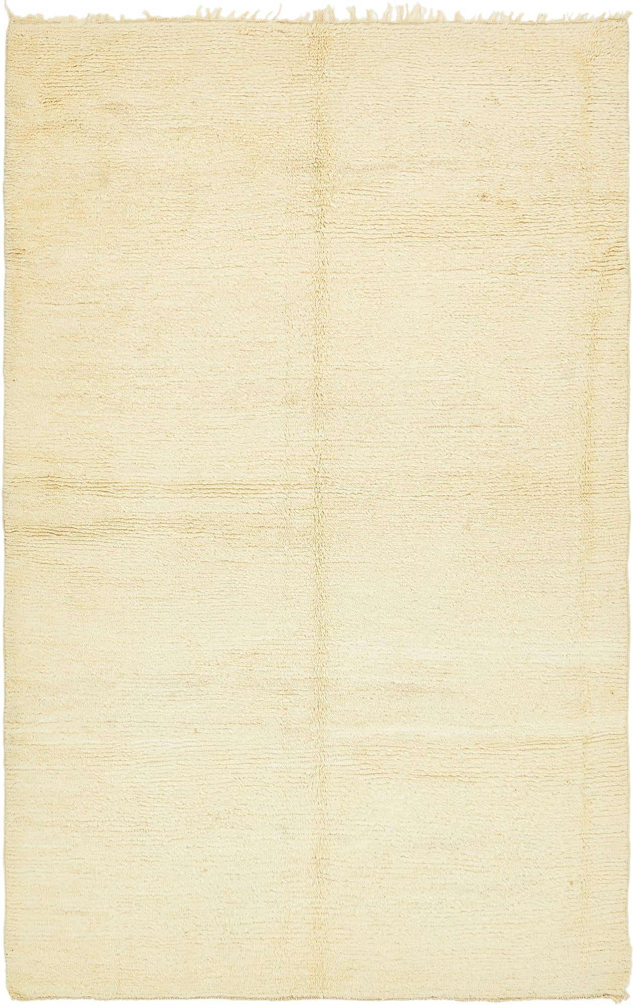 6' 2 x 9' 8 Hand Knotted Moroccan Wool Rug