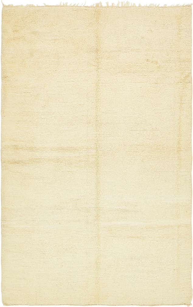 6' 2 x 9' 8 Hand Knotted Moroccan Wool Rug