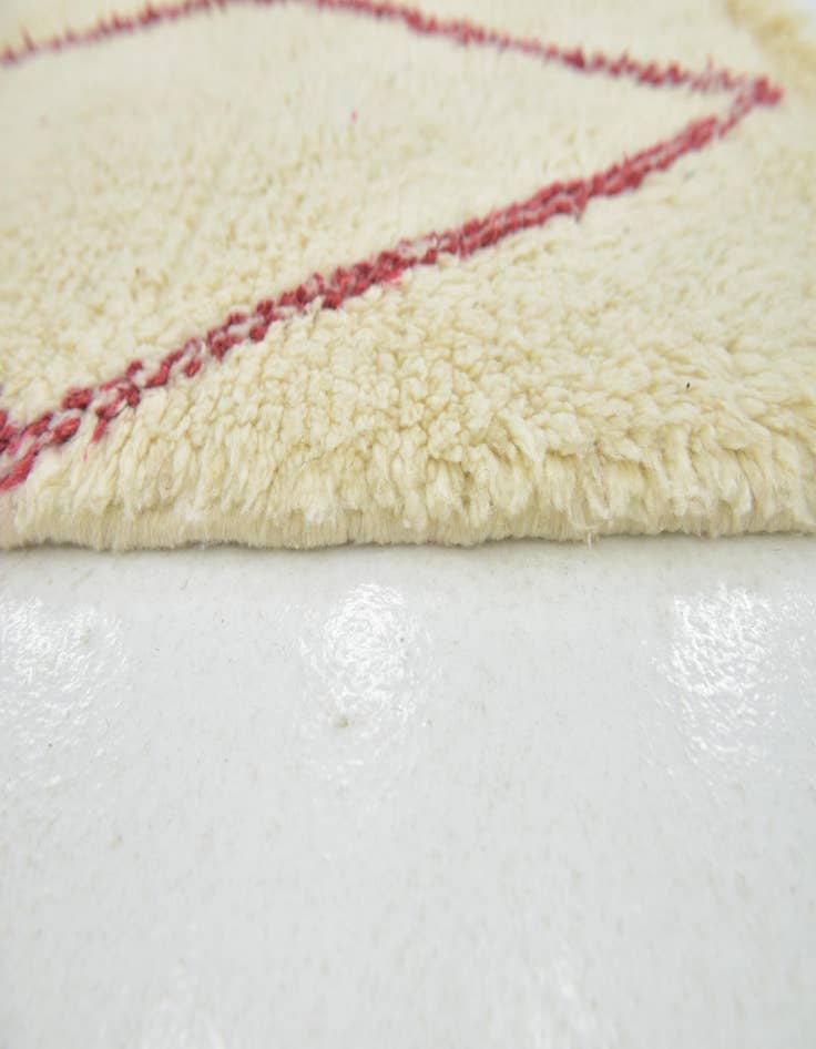 Detail image of 3' 4 x 4' 7  Hand Knotted Moroccan Wool Rug