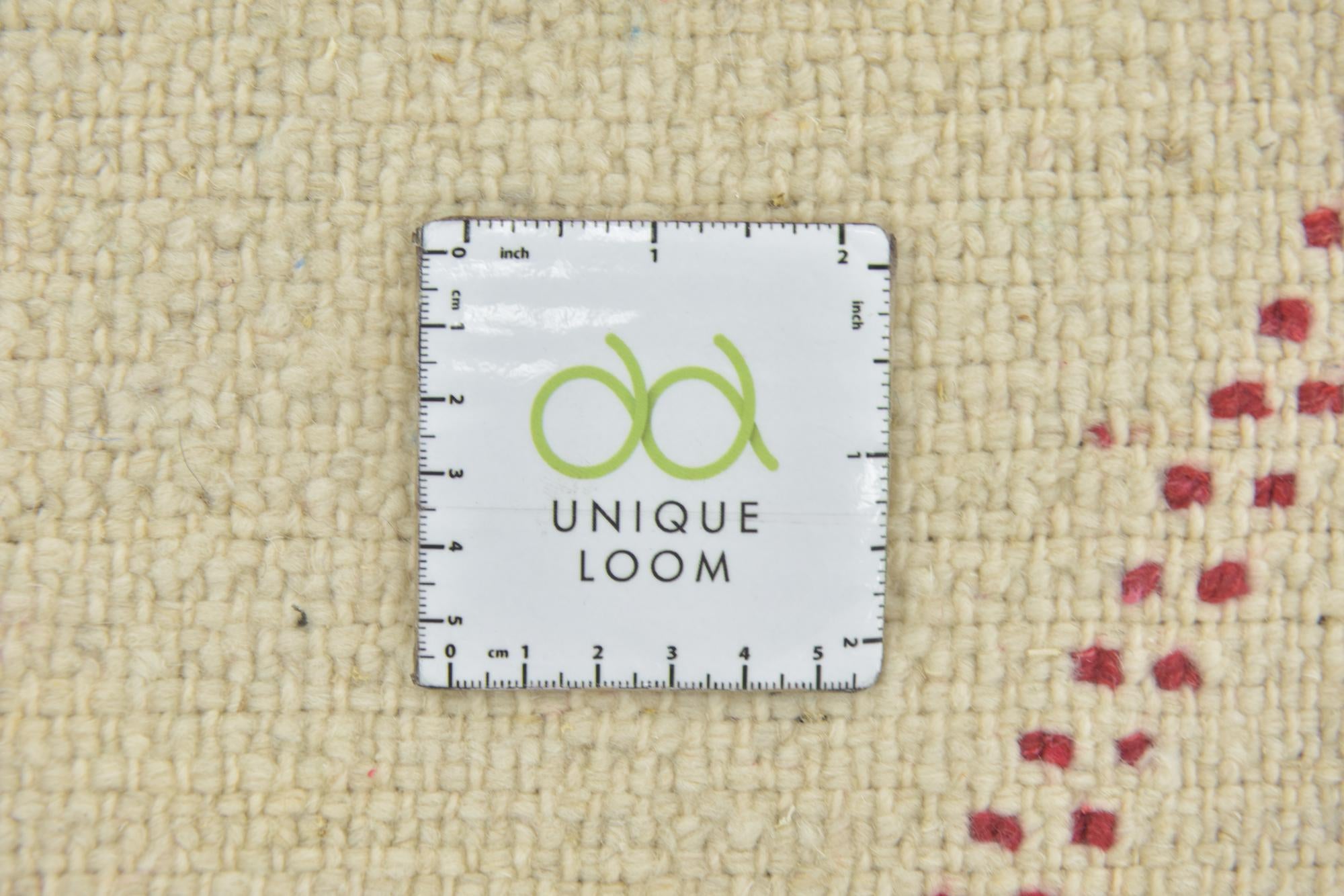 3' 4 x 4' 7 Hand Knotted Moroccan Wool Rug