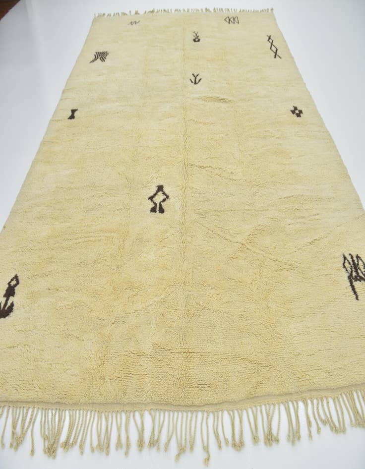 Detail image of 10' x 12' 4 Hand Knotted Moroccan Wool Rug