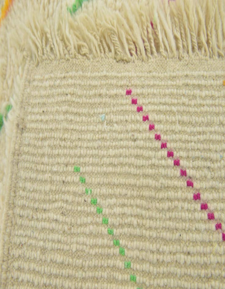 Detail image of 3' 9 x 5' 8  Hand Knotted Moroccan Wool Rug