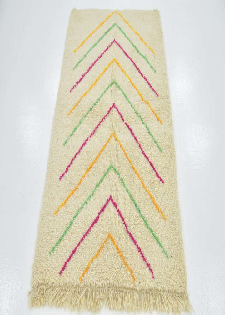 3' 9 x 5' 8 Hand Knotted Moroccan Wool Rug