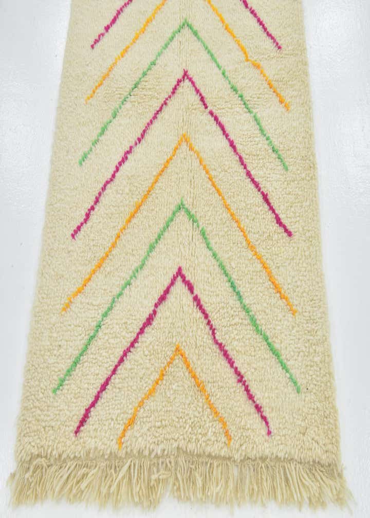 3' 9 x 5' 8 Hand Knotted Moroccan Wool Rug