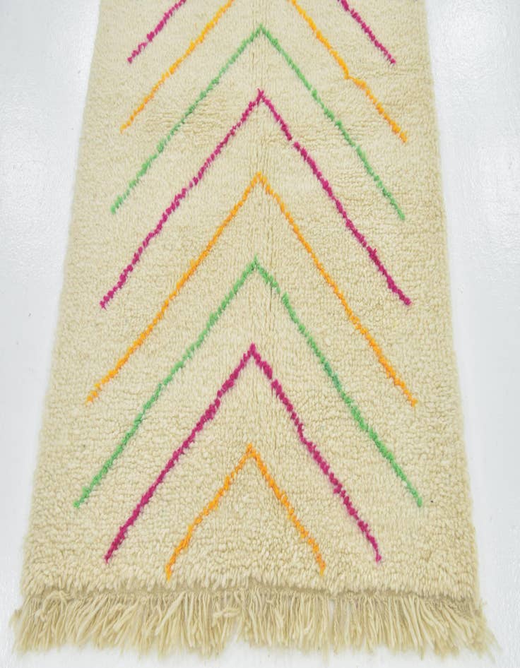 Detail image of 3' 9 x 5' 8  Hand Knotted Moroccan Wool Rug