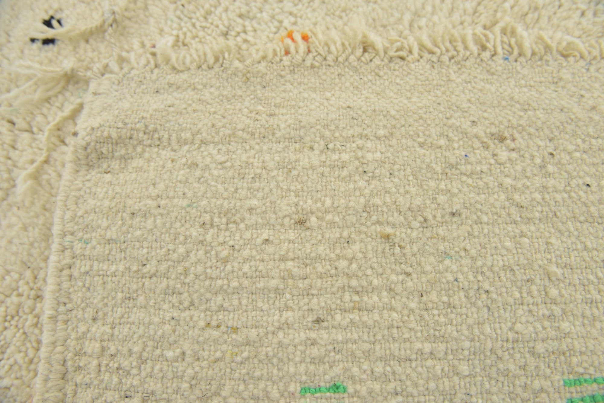 3' 8 x 6' 7 Hand Knotted Moroccan Wool Rug