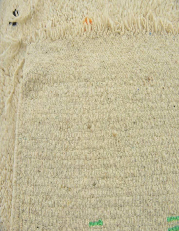 Detail image of 3' 8 x 6' 7  Hand Knotted Moroccan Wool Rug