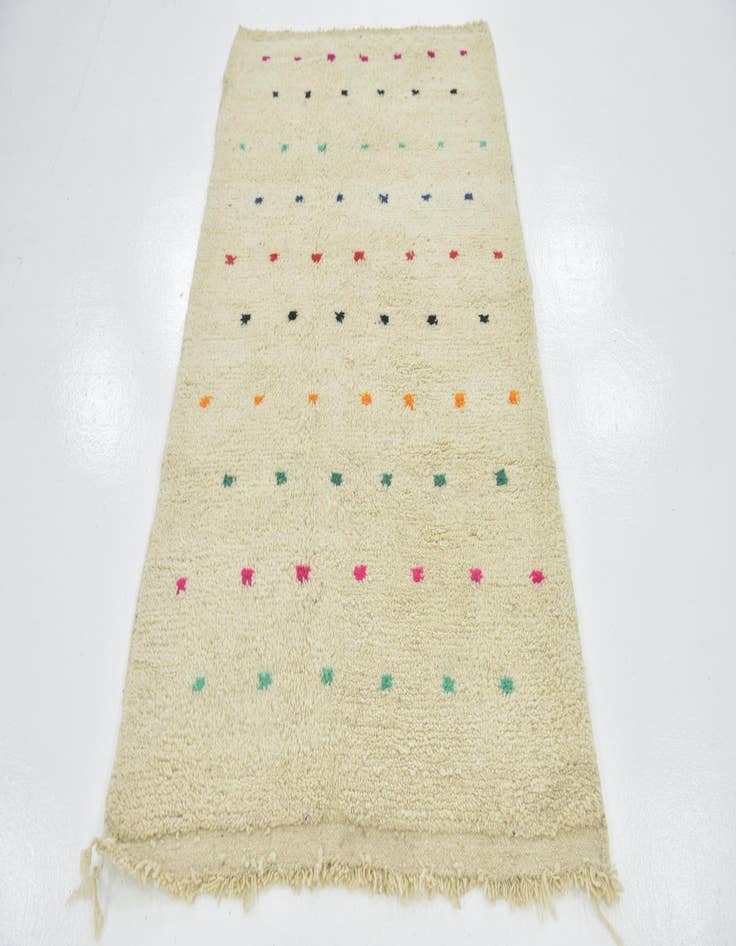 Detail image of 3' 8 x 6' 7  Hand Knotted Moroccan Wool Rug