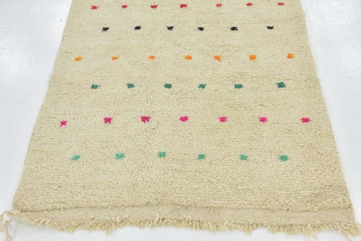 3' 8 x 6' 7 Hand Knotted Moroccan Wool Rug