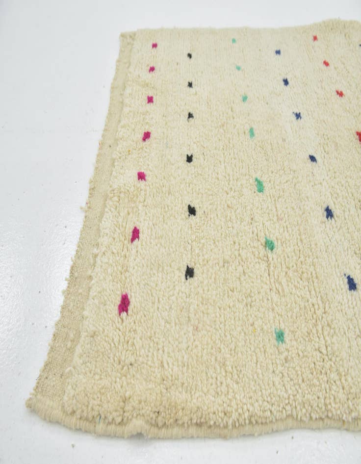 Detail image of 3' 8 x 6' 7  Hand Knotted Moroccan Wool Rug