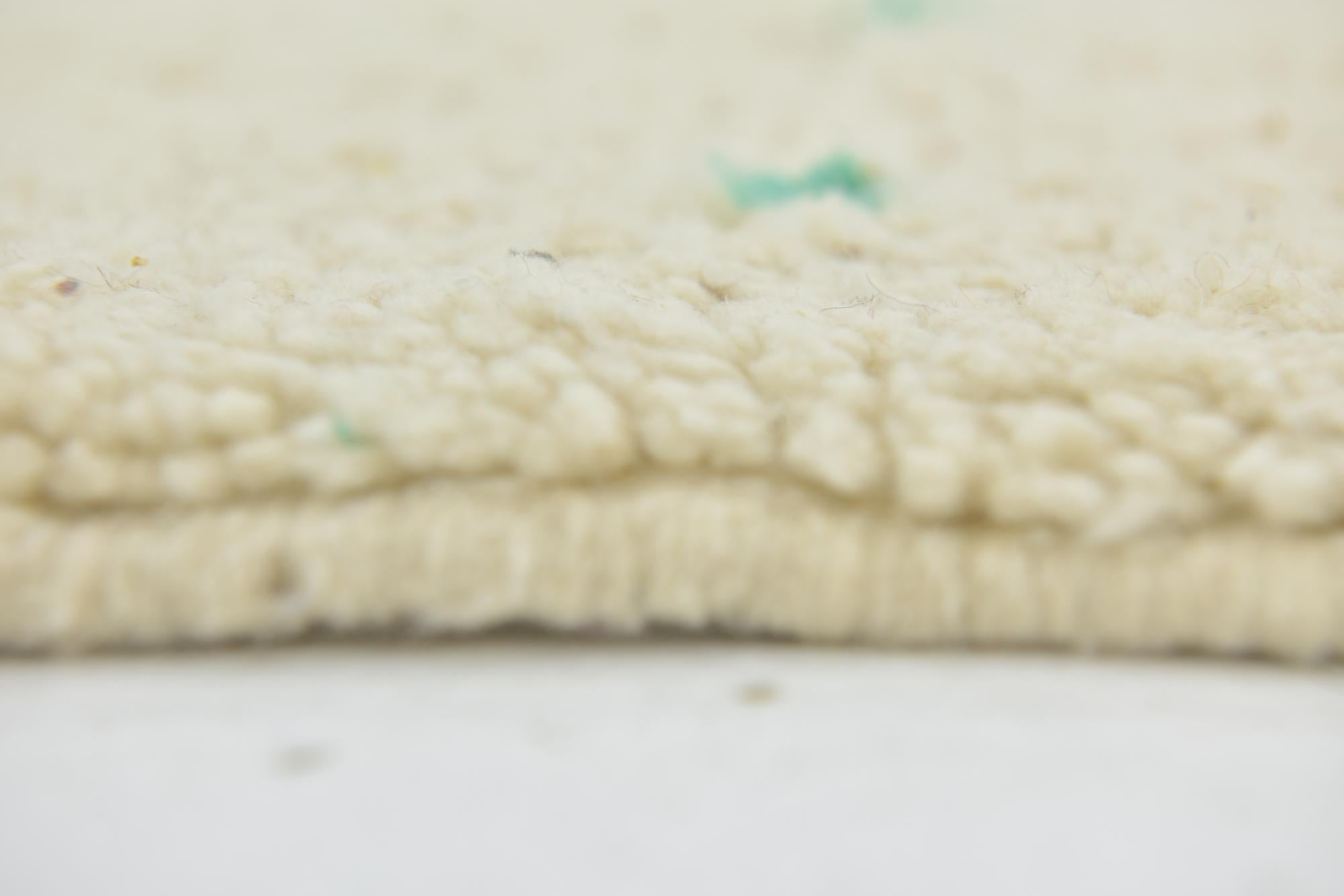 3' 8 x 6' 7 Hand Knotted Moroccan Wool Rug