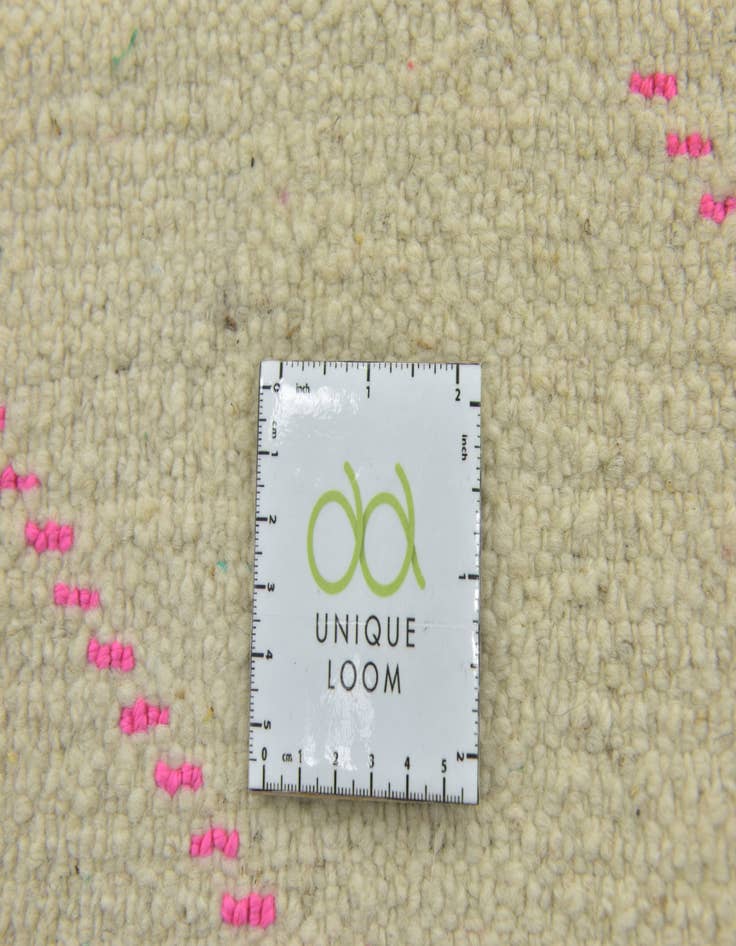 Detail image of 3' 10 x 6' 9 Hand Knotted Moroccan Wool Rug