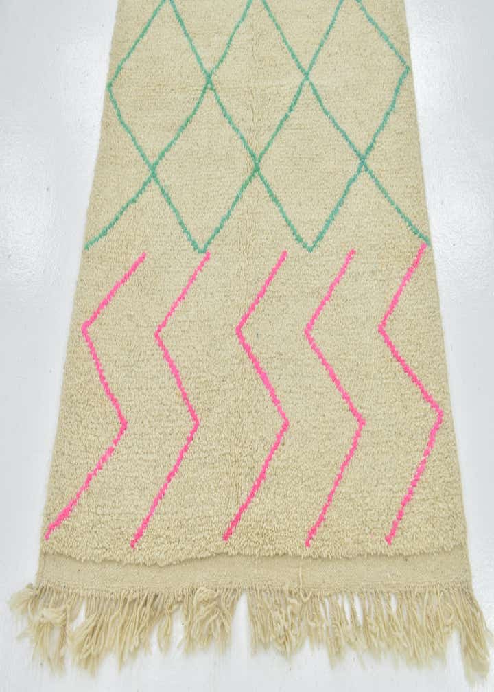 3' 10 x 6' 9 Hand Knotted Moroccan Wool Rug