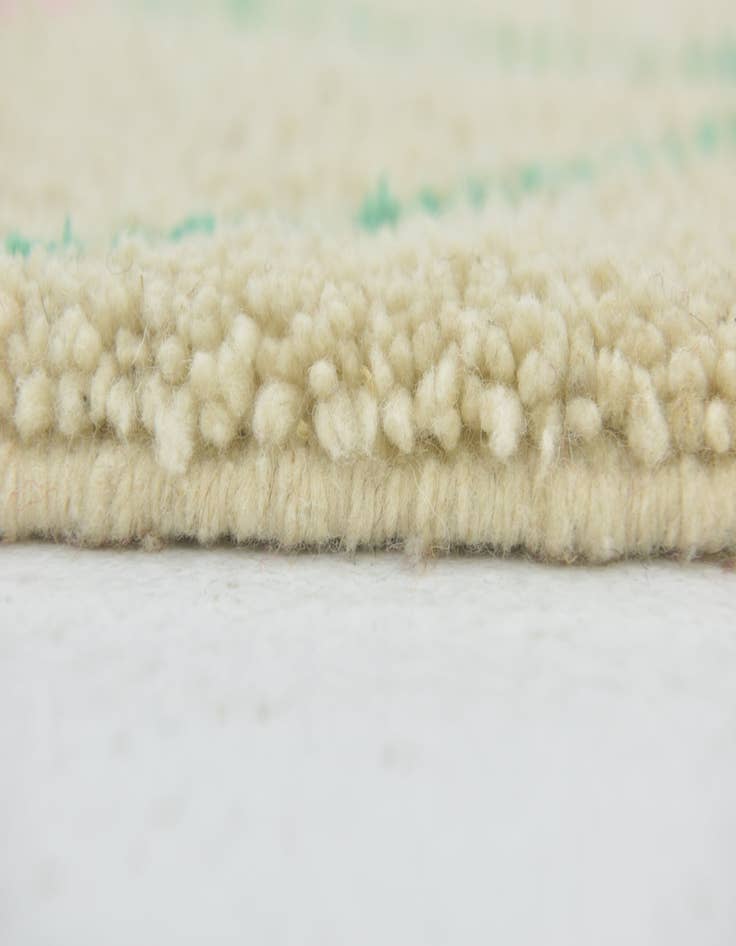 Detail image of 3' 10 x 6' 9 Hand Knotted Moroccan Wool Rug