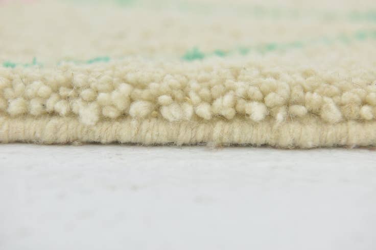 Detail image of 3' 10 x 6' 9 Hand Knotted Moroccan Wool Rug