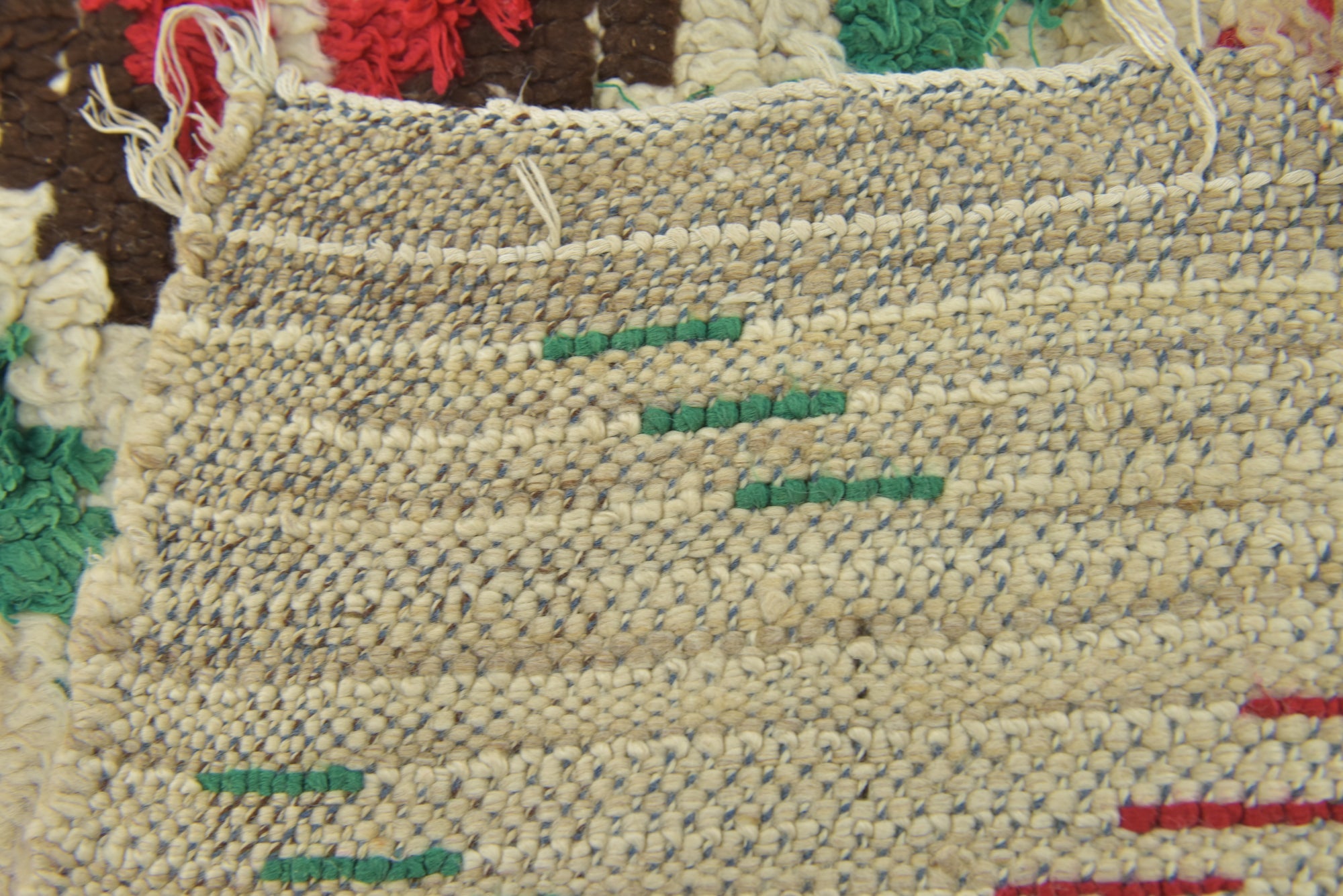 4' 4 x 5' 9 Hand Knotted Moroccan Wool Rug