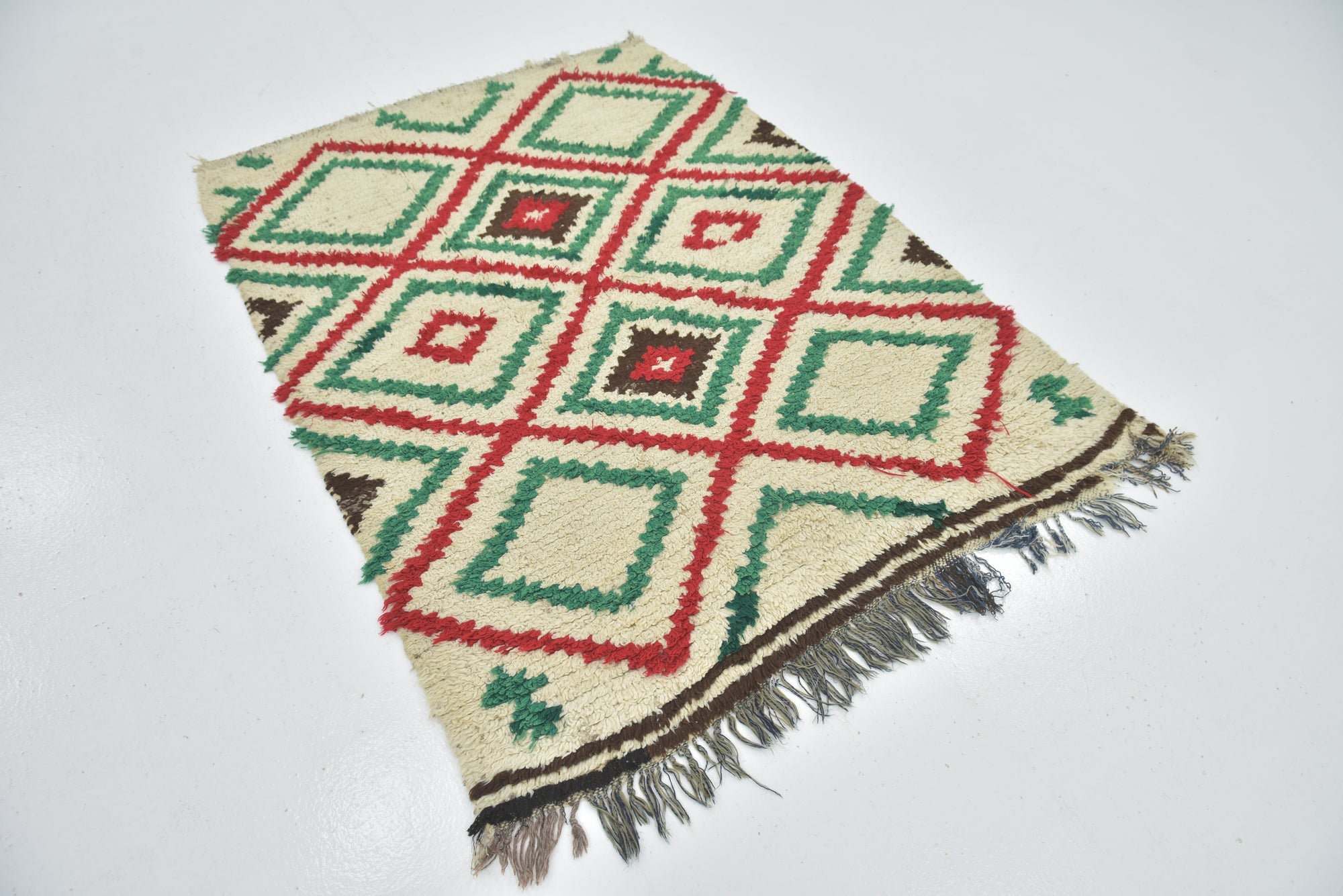 4' 4 x 5' 9 Hand Knotted Moroccan Wool Rug