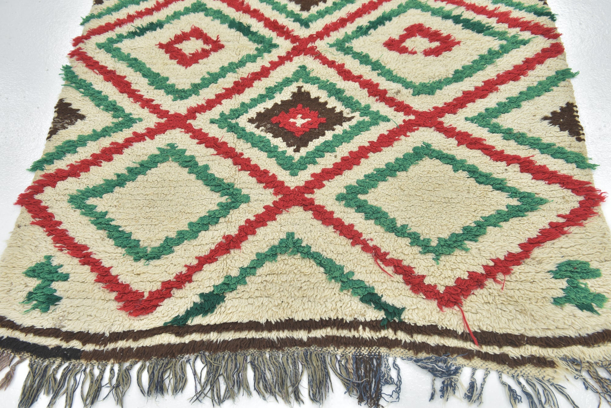 4' 4 x 5' 9 Hand Knotted Moroccan Wool Rug