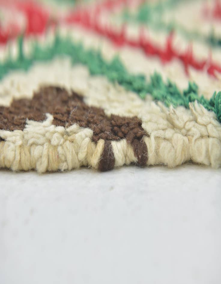 Detail image of 4' 4 x 5' 9  Hand Knotted Moroccan Wool Rug