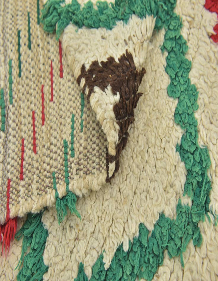 Detail image of 4' 4 x 5' 9  Hand Knotted Moroccan Wool Rug