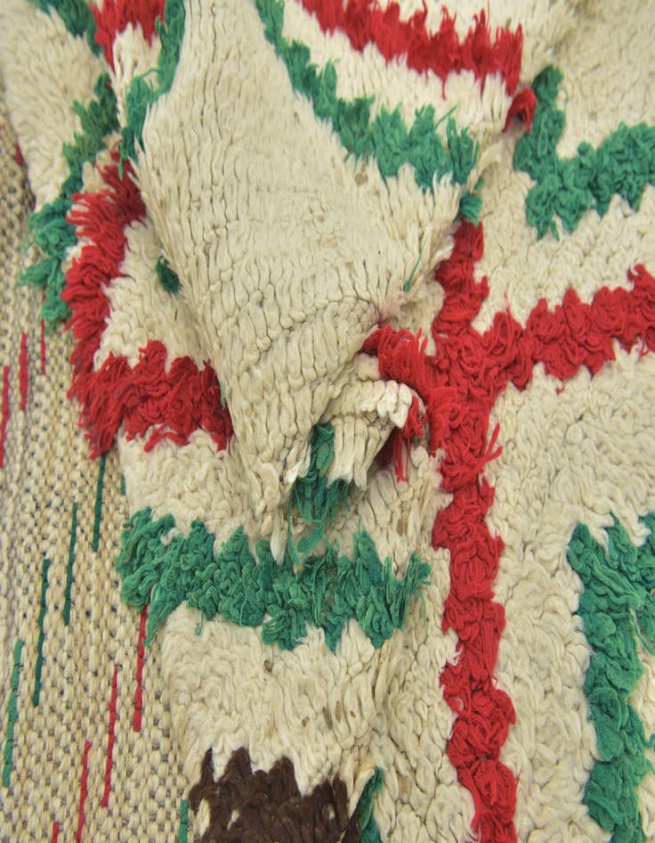 Detail image of 4' 4 x 5' 9  Hand Knotted Moroccan Wool Rug