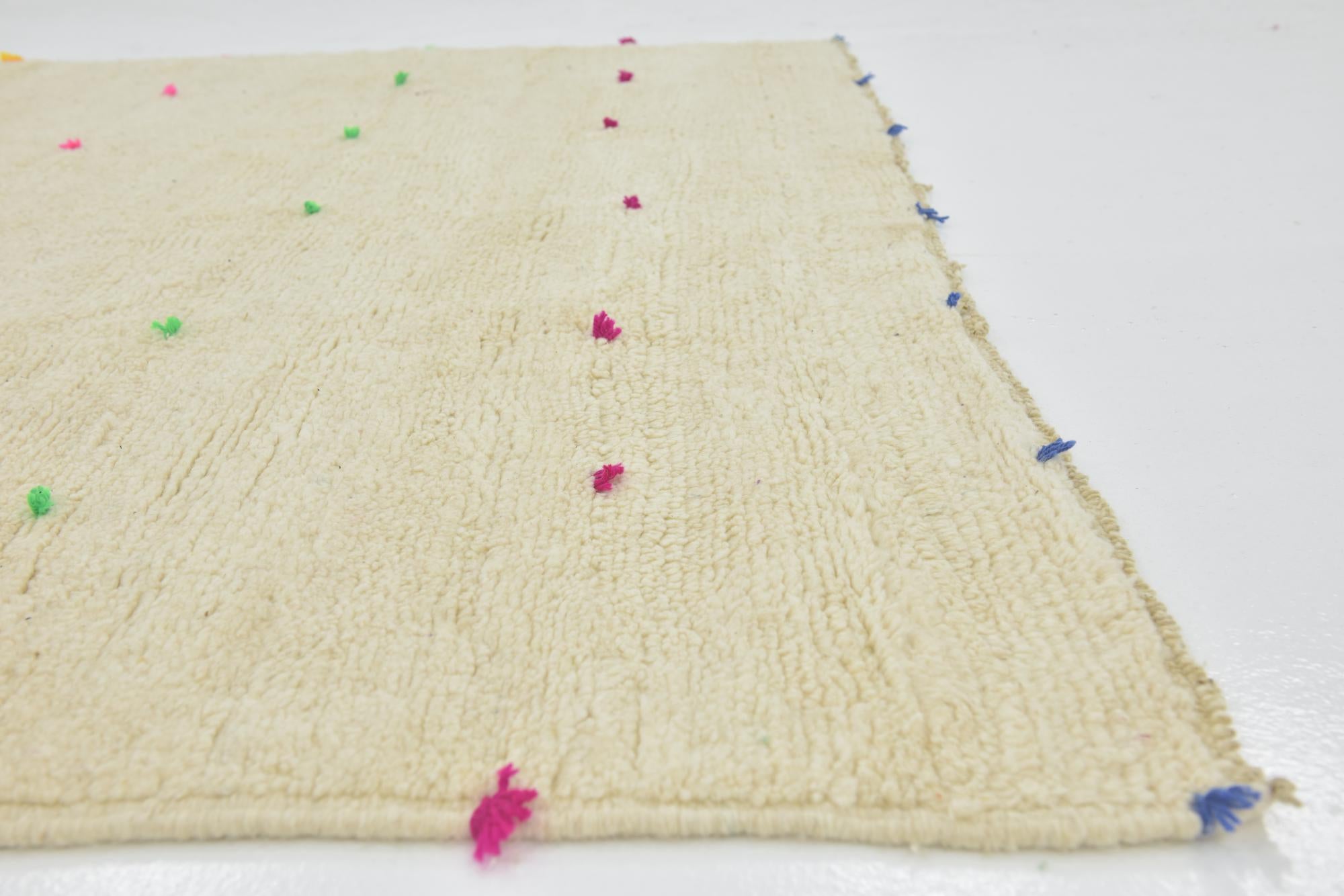 6' 10 x 9' 10 Hand Knotted Moroccan Wool Rug