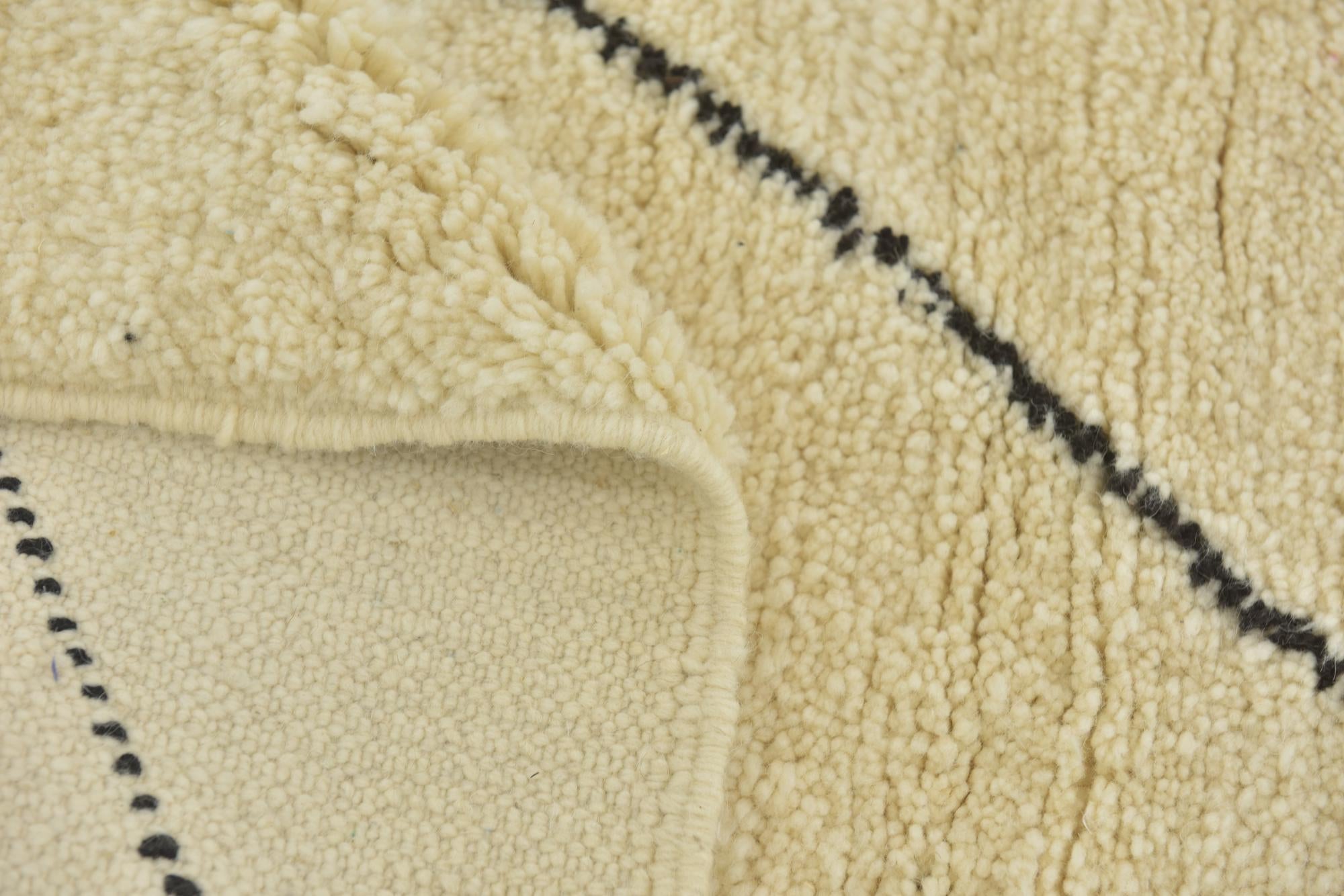 7' x 10' Hand Knotted Moroccan Wool Rug