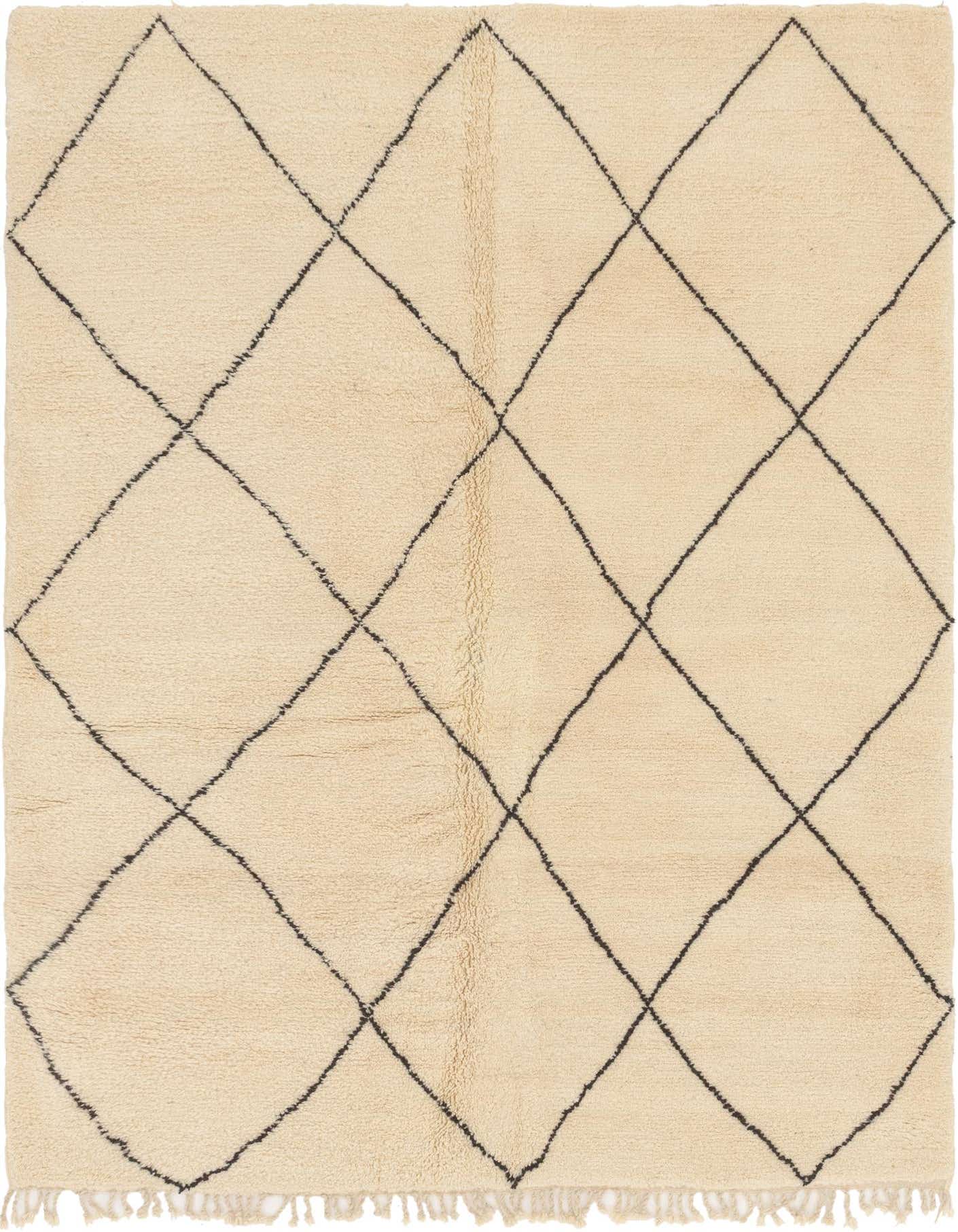7' x 10' Hand Knotted Moroccan Wool Rug