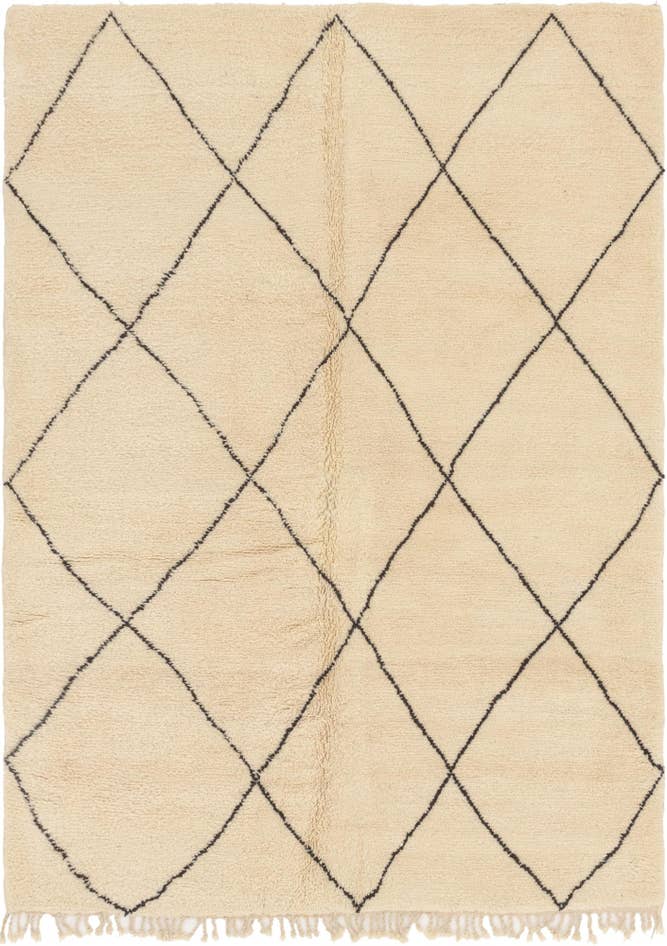 Detail image of 7' x 10' Hand Knotted Moroccan Wool Rug