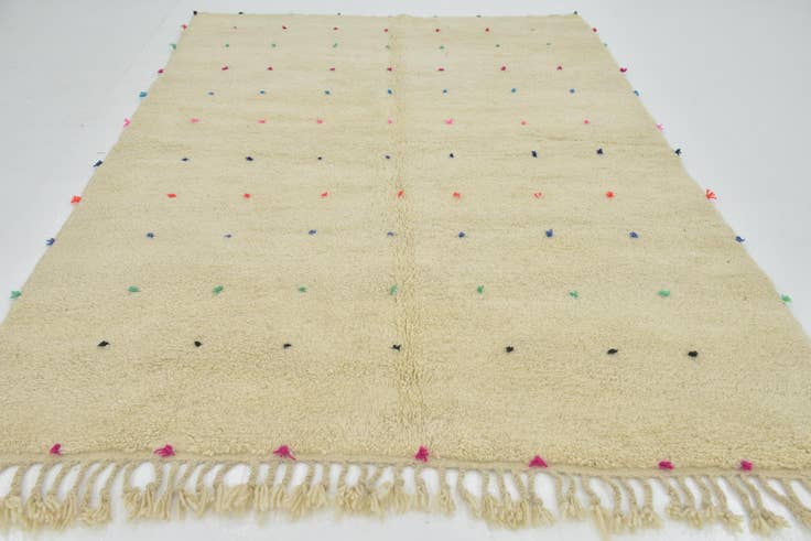 Detail image of 205cm x 300cm anudado a mano marroquí Alfombra Lana