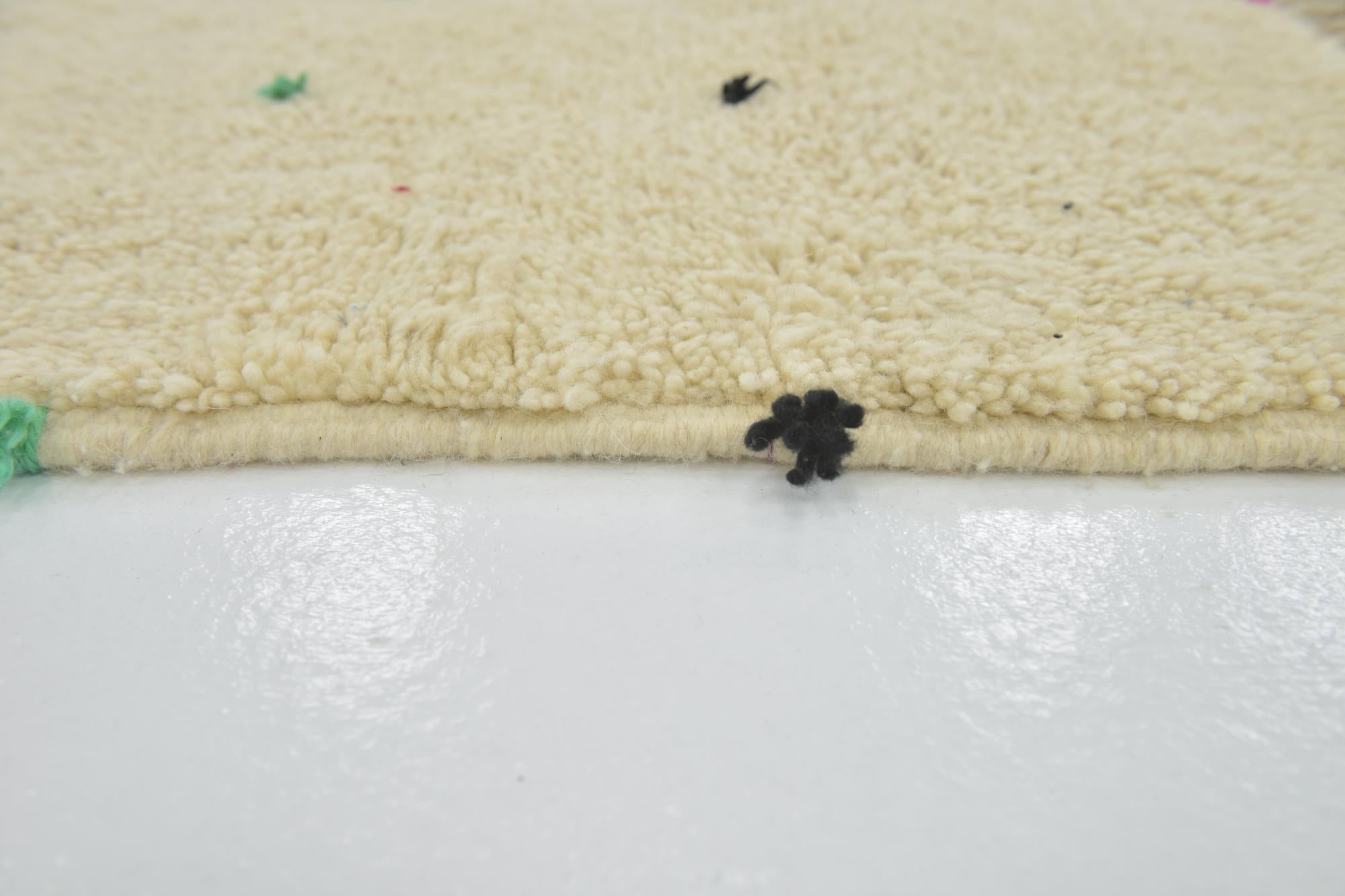 6' 8 x 9' 10 Hand Knotted Moroccan Wool Rug