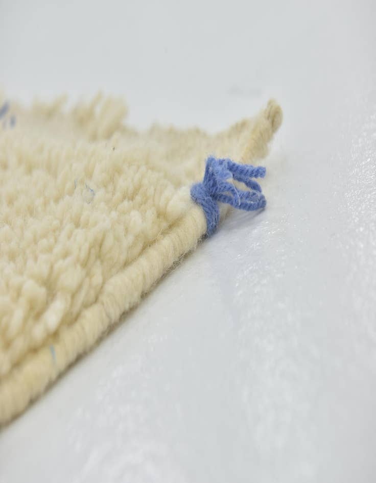 Detail image of 6' 5 x 9' 6  Hand Knotted Moroccan Wool Rug