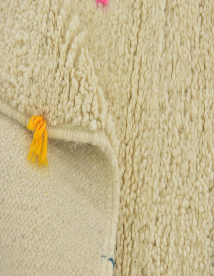 Detail image of 6' 5 x 9' 6  Hand Knotted Moroccan Wool Rug