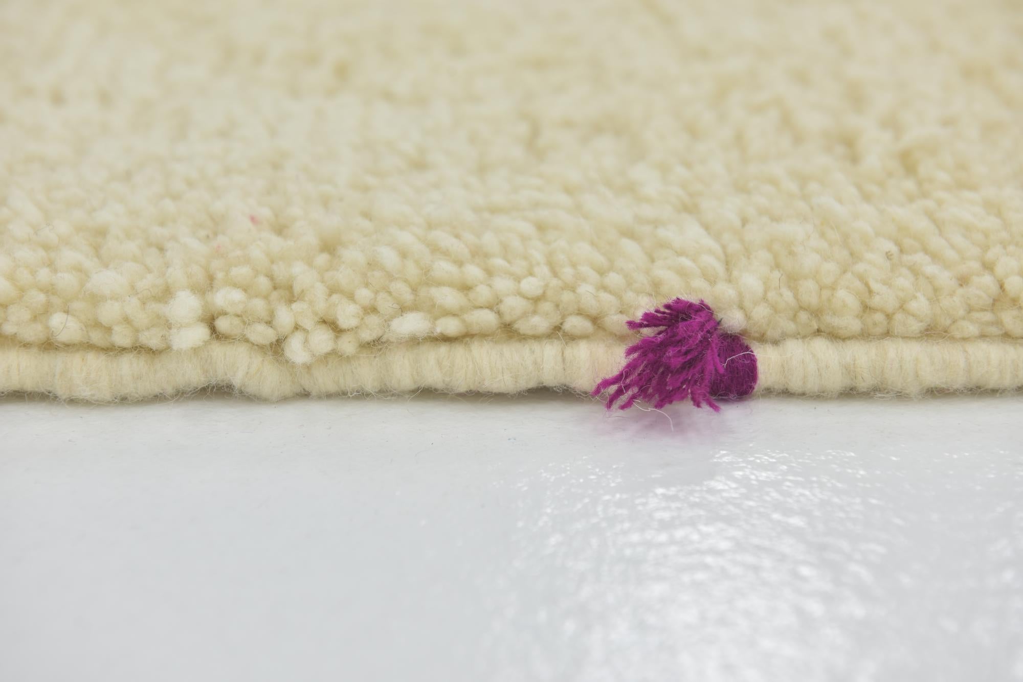 6' 5 x 10' 3 Hand Knotted Moroccan Wool Rug