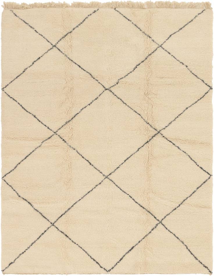 Detail image of 7' x 10' 2 Hand Knotted Moroccan Wool Rug