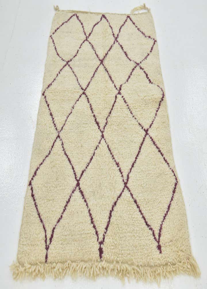 3' 3 x 4' 8 Hand Knotted Moroccan Wool Rug
