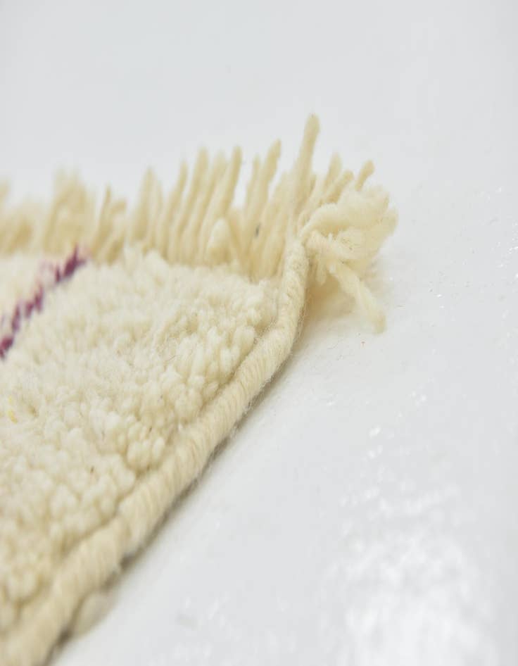 Detail image of 3' 3 x 4' 8 Hand Knotted Moroccan Wool Rug