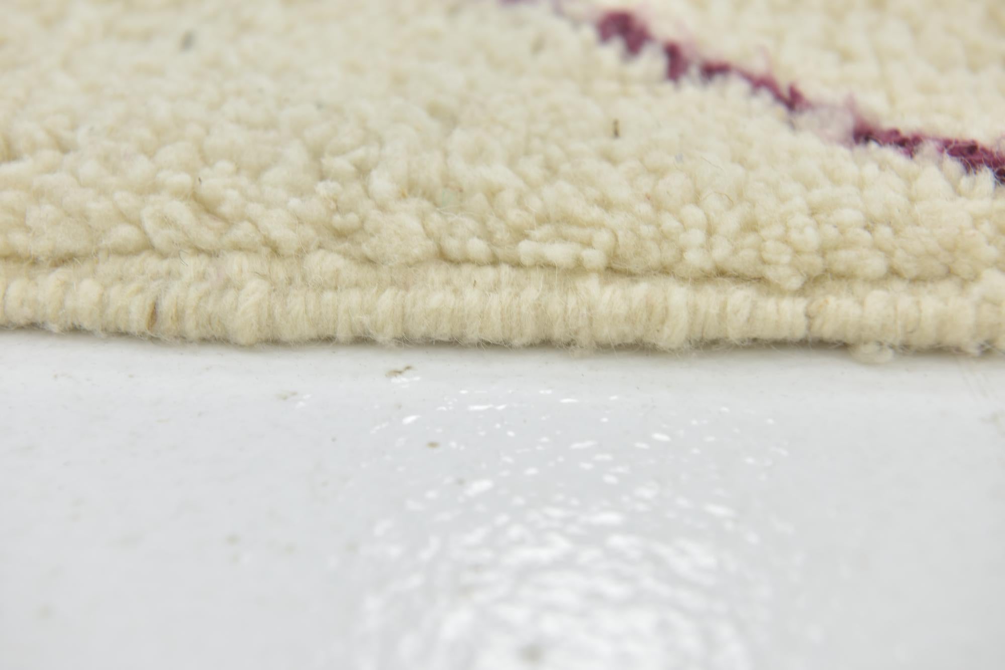 3' 3 x 4' 8 Hand Knotted Moroccan Wool Rug