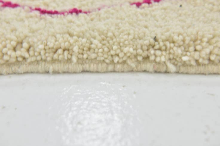 Detail image of 3' 9 x 4' 9 Hand Knotted Moroccan Wool Rug