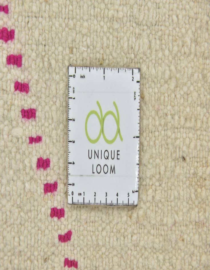 Detail image of 3' 9 x 4' 9  Hand Knotted Moroccan Wool Rug