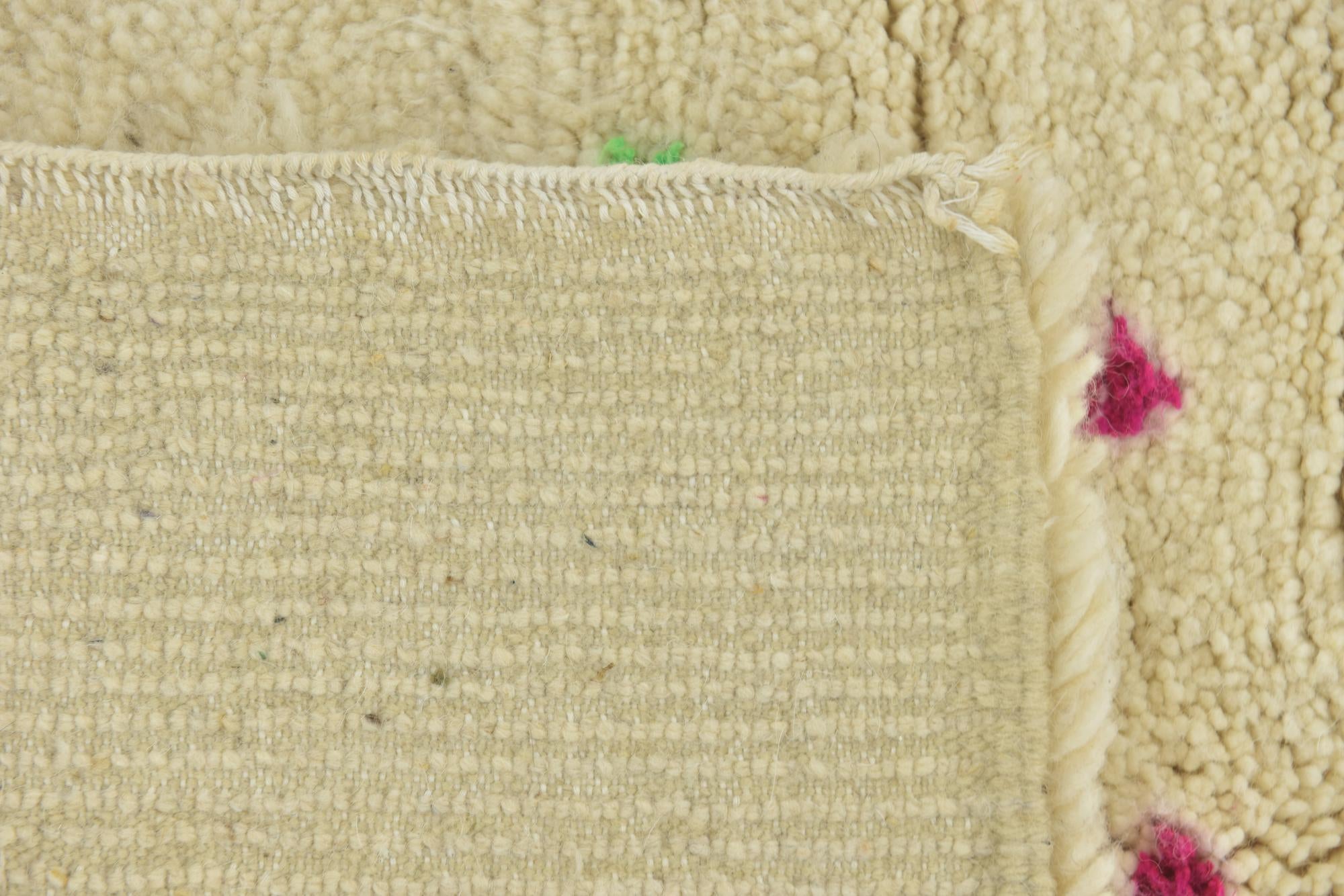 3' 3 x 4' 9 Hand Knotted Moroccan Wool Rug