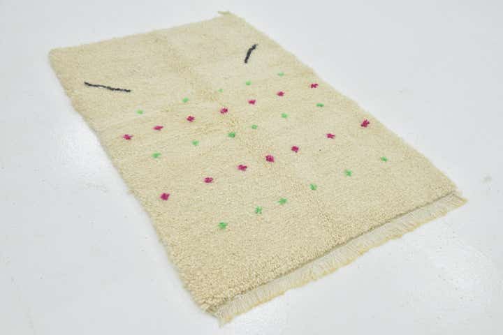 3' 3 x 4' 9 Hand Knotted Moroccan Wool Rug