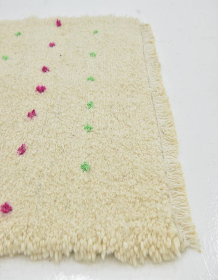 Detail image of 3' 3 x 4' 9  Hand Knotted Moroccan Wool Rug