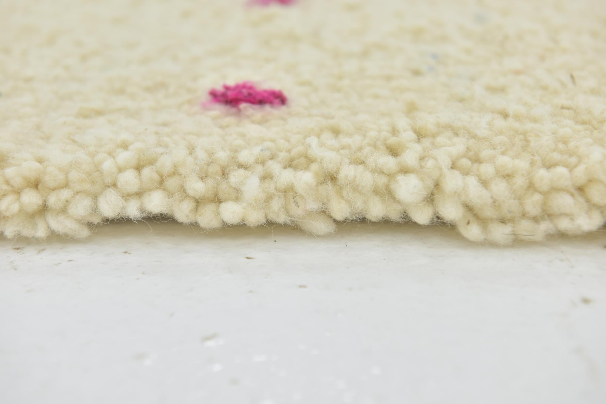 3' 3 x 4' 9 Hand Knotted Moroccan Wool Rug