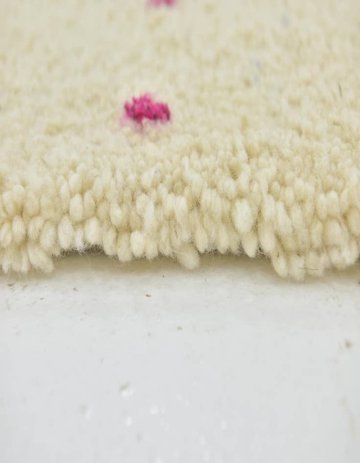 Detail image of 3' 3 x 4' 9  Hand Knotted Moroccan Wool Rug