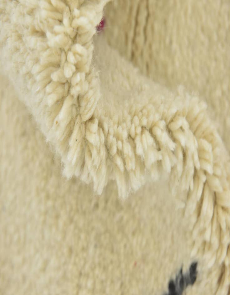 Detail image of 3' 3 x 4' 9  Hand Knotted Moroccan Wool Rug