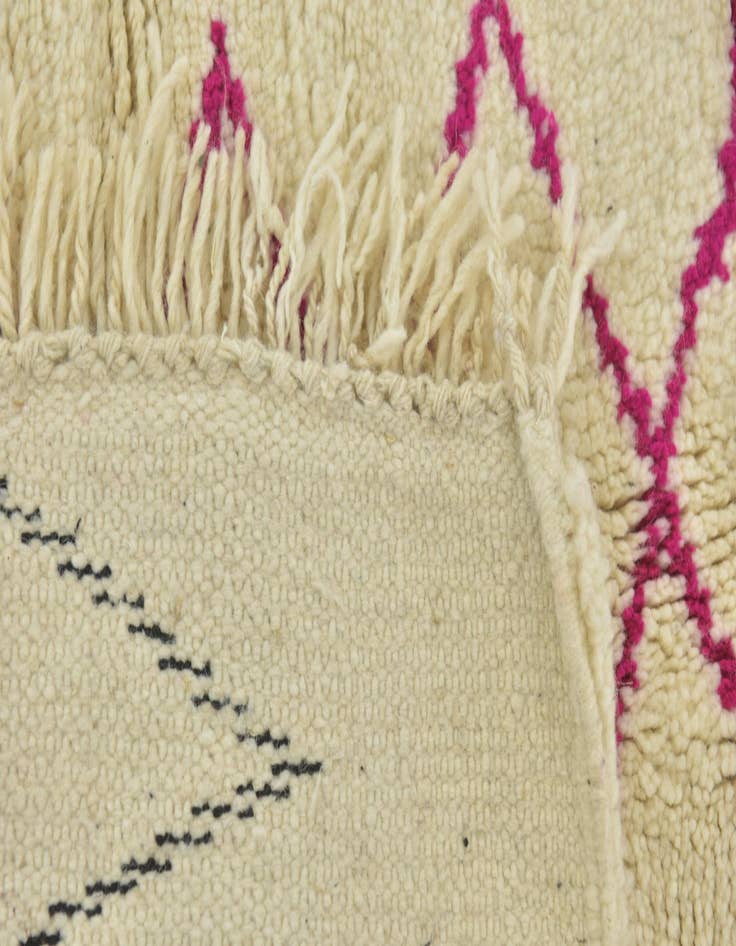 Detail image of 4' 10 x 8' 5  Hand Knotted Moroccan Wool Rug