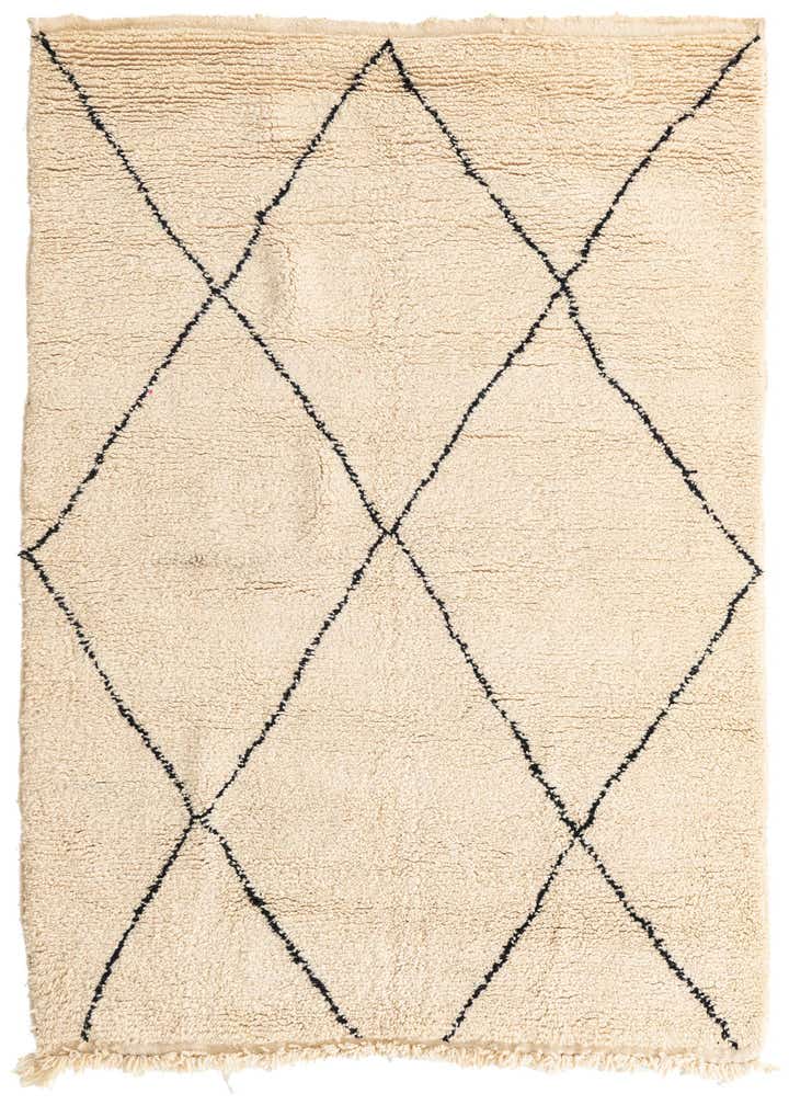 5' 3 x 8' Hand Knotted Moroccan Wool Rug