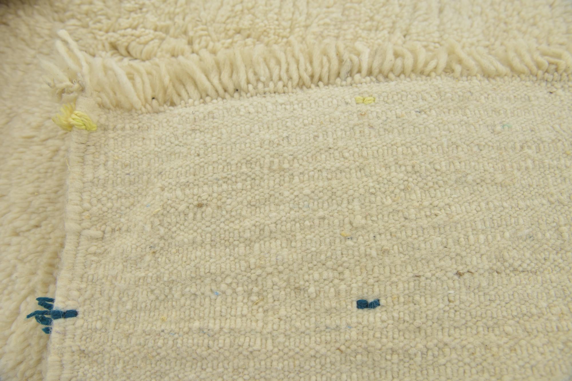 4' 9 x 8' 2 Hand Knotted Moroccan Wool Rug